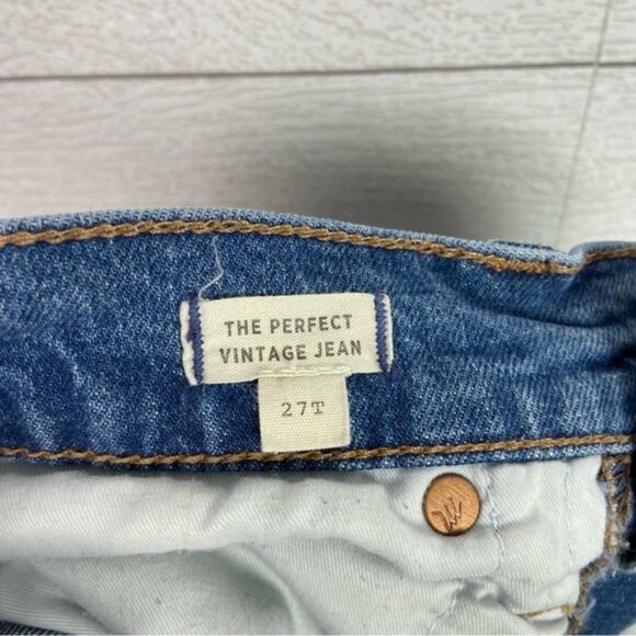 MADEWELL Tall Perfect Vintage Jean 27T Classic Medium Wash High Rise Casual - Picture 3 of 4